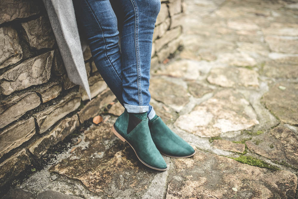 zielone buty