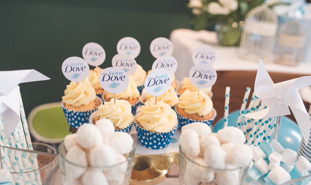 baby shower babeczki