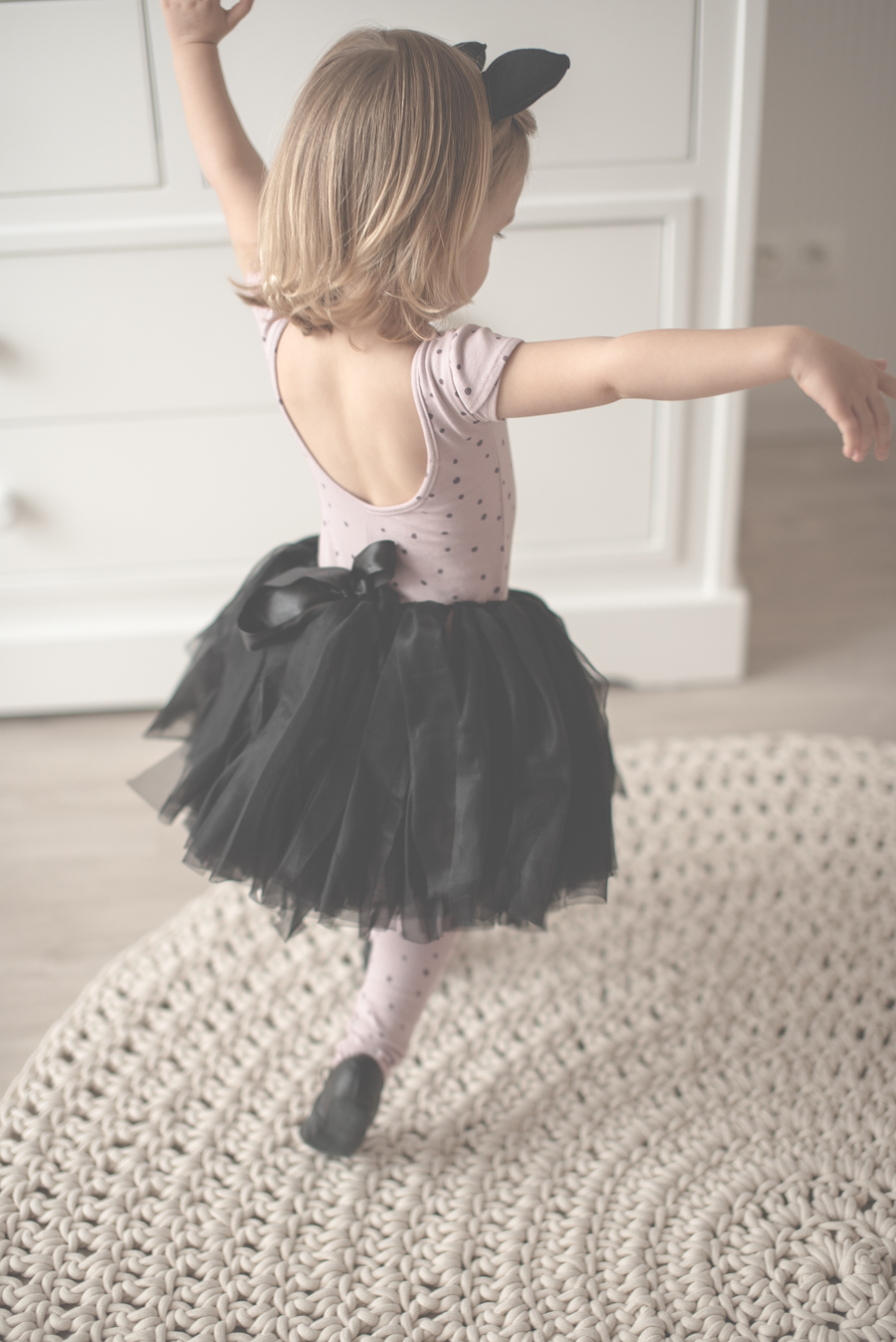 Strój na balet dla małej dziewczynki