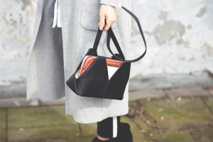 czarno pomaranczowa torebka