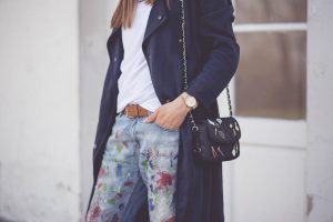 torebka z naszywkami