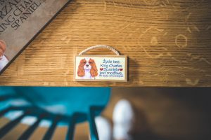 kinghcharles spaniel tabliczka z napisem