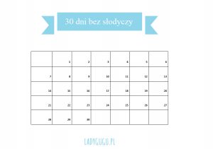 30 dni bez slodyczy