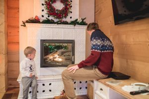 palenie przy kominku